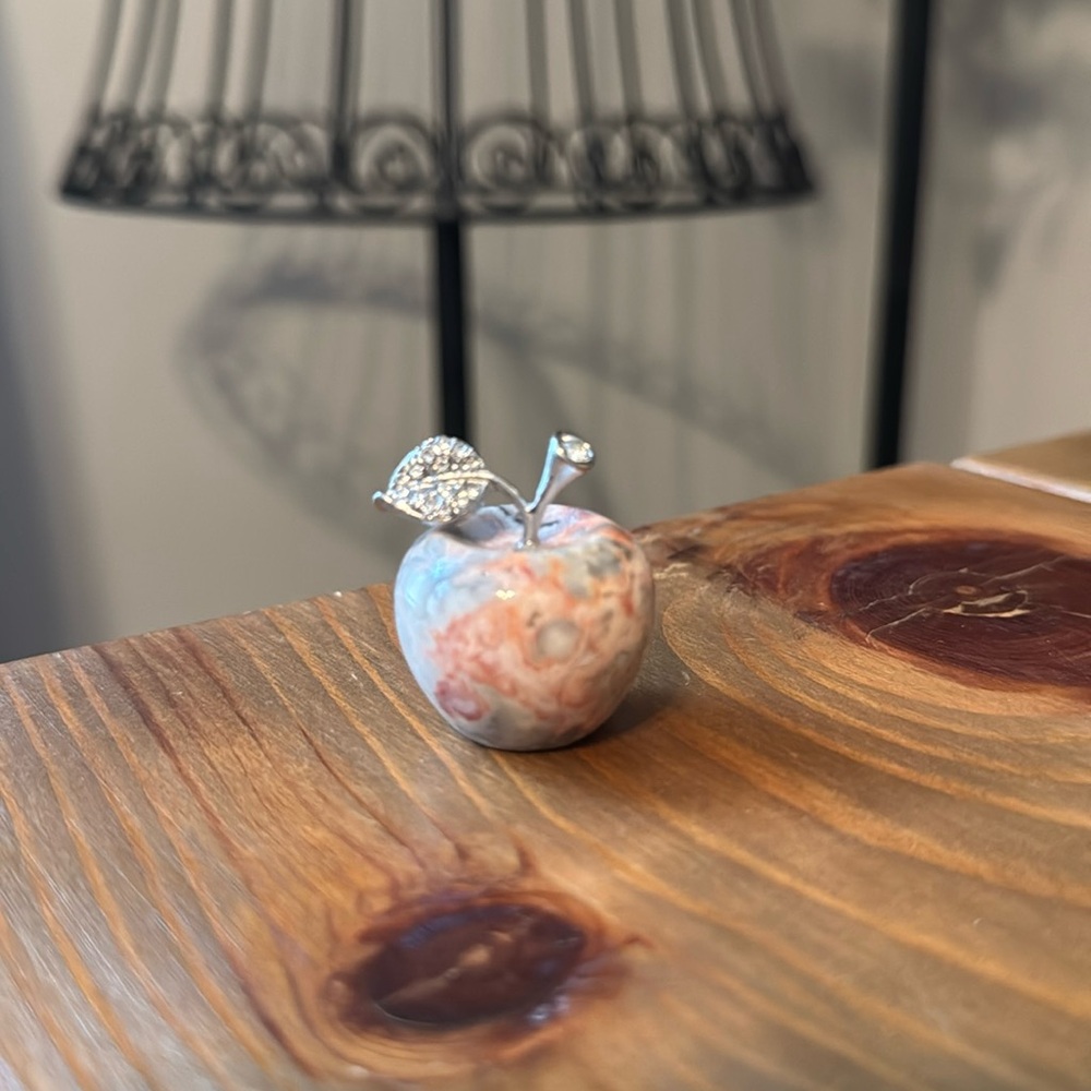 Fire Amethyst Crystal Apple - Picture 4 of 4